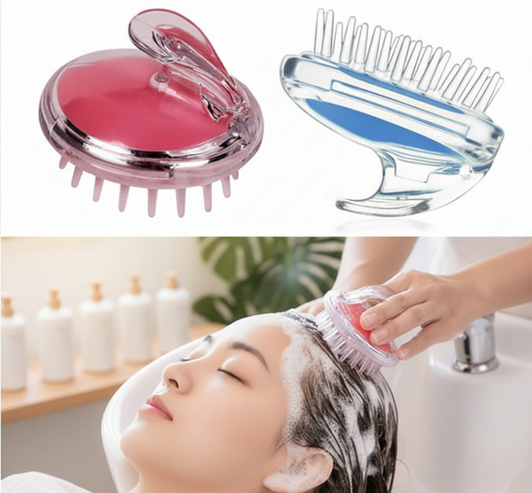 Soft Silicone Scalp Massager Shampoo Brush