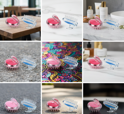 Soft Silicone Scalp Massager Shampoo Brush