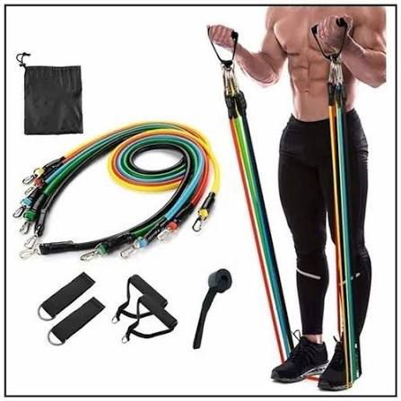 Resistance Bands Set 11PCS Latex Pull Rope Home Gym Workout