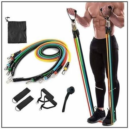 Resistance Bands Set 11PCS Latex Pull Rope Home Gym Workout