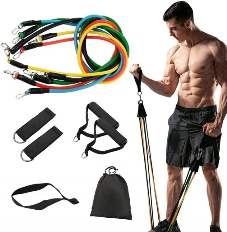 Resistance Bands Set 11PCS Latex Pull Rope Home Gym Workout
