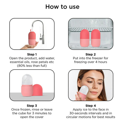 Silicone Ice Facial Roller for Face Eye Neck Cryotherapy