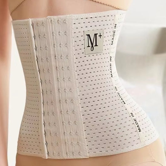 M Belly Belt Body Shaper 6 Hooks Adjustable Waist Trainer
