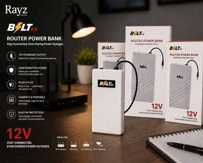 Boltex 12V Router Power Bank UPS 20000mAh
