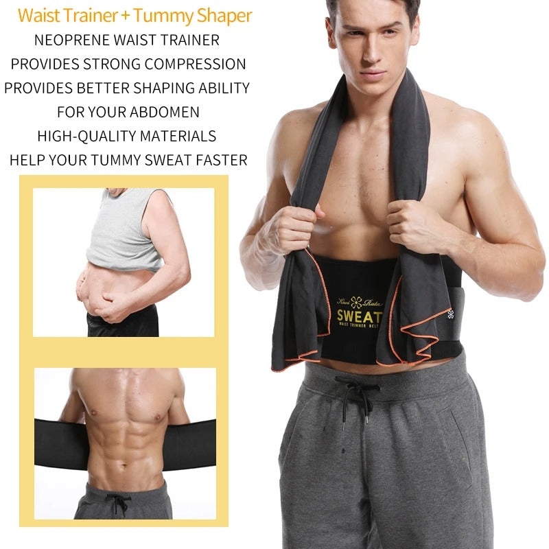 Men Waist Trainer Slimming Belt Body Shaper