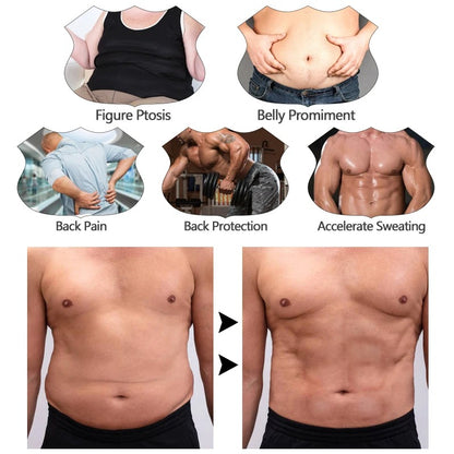 Men Waist Trainer Slimming Belt Body Shaper