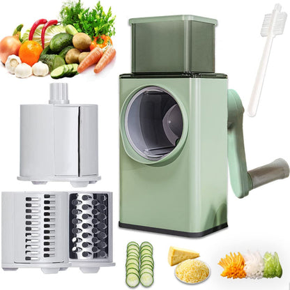 4-in-1 Multi-Function Vegetable Cutter & Slicer – Stainless Steel Blades