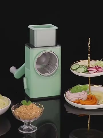 4-in-1 Multi-Function Vegetable Cutter & Slicer – Stainless Steel Blades